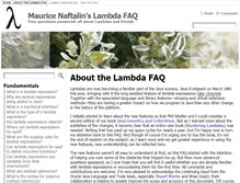 Tablet Screenshot of lambdafaq.org